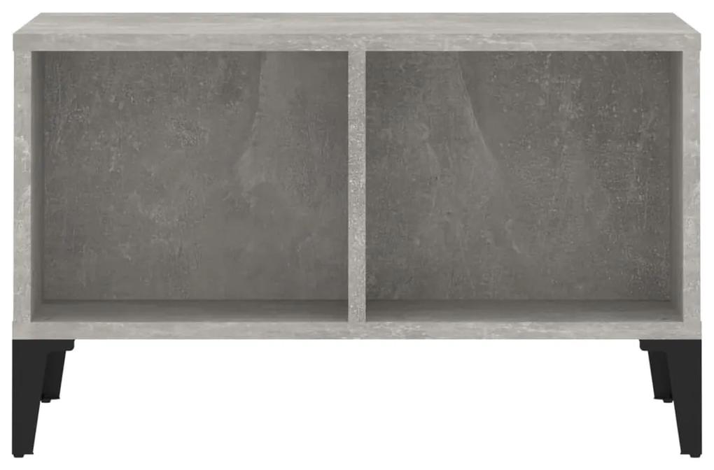 Tavolino salotto grigio cemento 60x50x36,5 cm legno multistrato