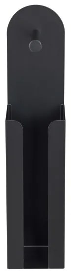 WENKO 26059100 - Porta rotoli AGIRA 12x54 cm nero