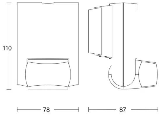 STEINEL 660215 - Rilevatore di movimento IS 130-2 nero IP54