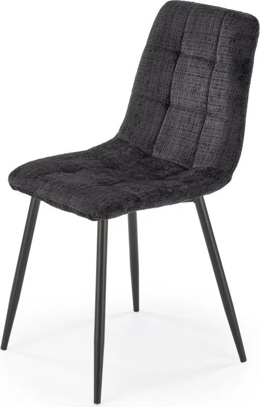 Sedia K547 in tessuto nero H87 cm