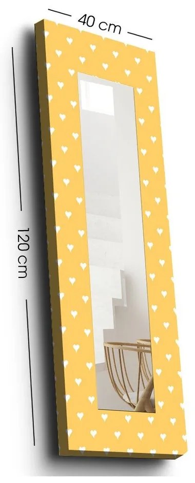 Specchio da parete con cornice in legno 40x120 cm - Wallity