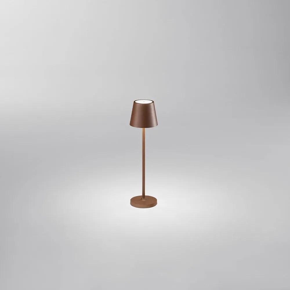 MINI DIVA Lampada da tavolo ricaricabile a batterie in alluminio pressofuso verniciato a polvere per uso interno/esterno
