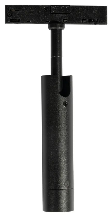 Faretto moderno nero per sistema binario monofase - Slimline Uzzy