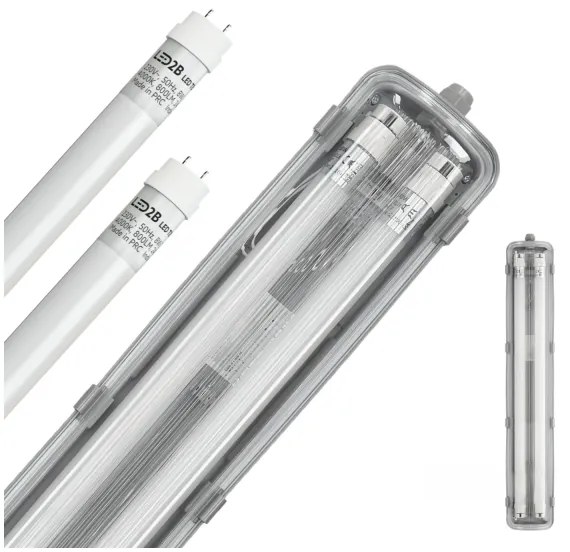 Brilagi -Lampada fluorescente tecnica LED OPTIMA T8 2xG13/9W/230V 4000K IP65 67,5 cm