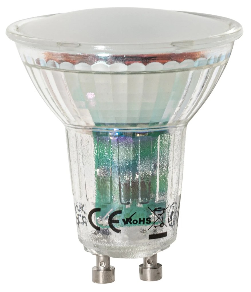 Set di 5 lampadine LED GU10 dimmerabili con sensore crepuscolare 3W 200 lm 2200K