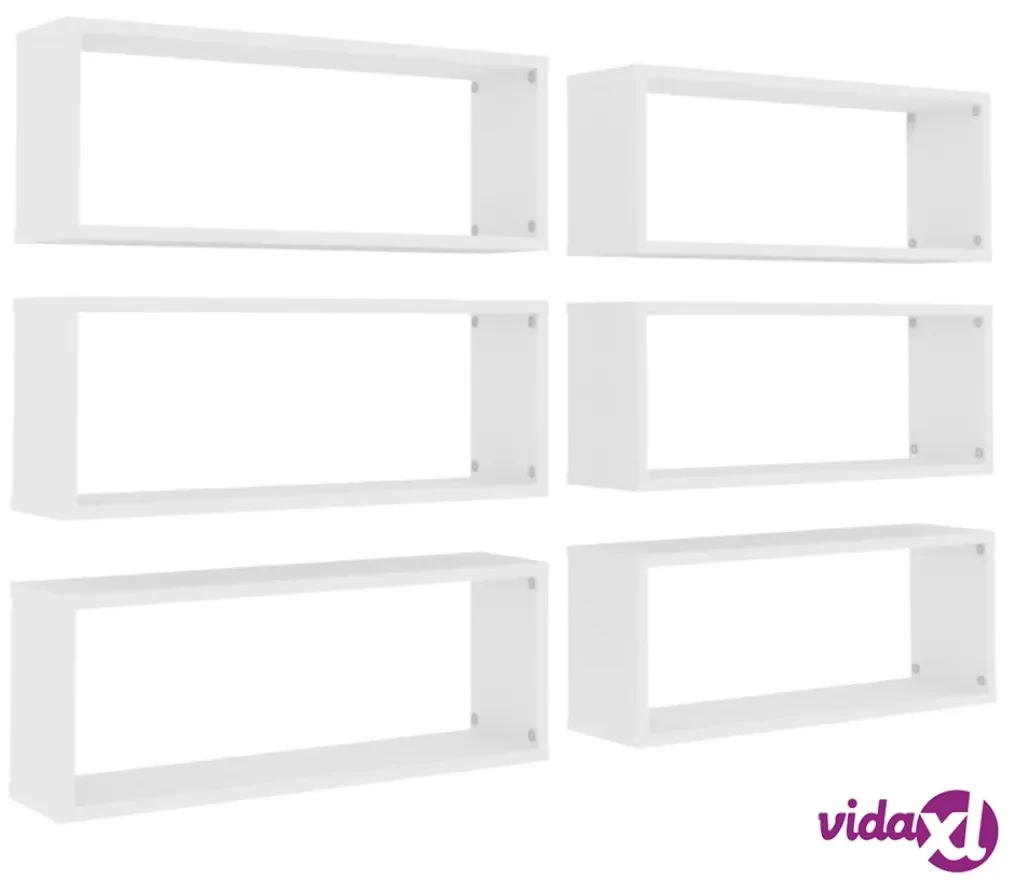 VidaXL - Set 3 Mensole Libreria Componibile MDF Rosso