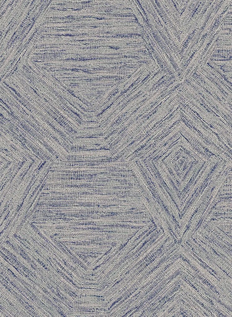 Arte International Carta da parati Pentagono - Denim