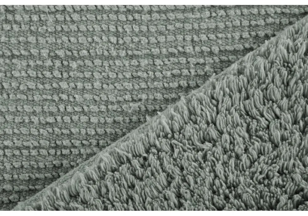 Tappeto da bagno in cotone verde Luca, 60 x 100 cm - Tiseco Home Studio