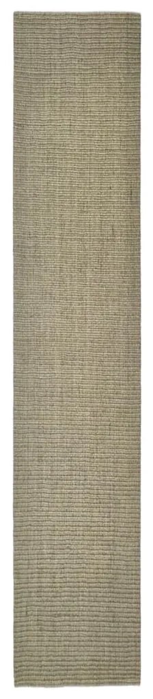 Tappeto in sisal per tiragraffi tortora 66x350 cm