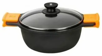 Casseruola BRA A270324 (24 cm) Nero Metallo Alluminio Alluminio Forgiato Alluminio fuso Ø 24 cm 4 L