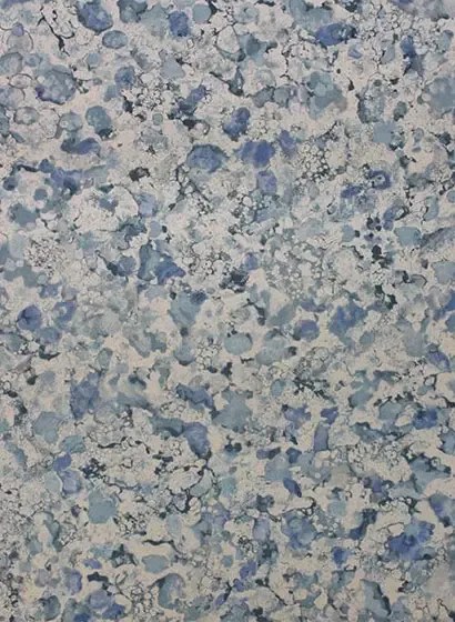 Tapete Ebru von Osborne & Little - Denim/ Metallic Silver