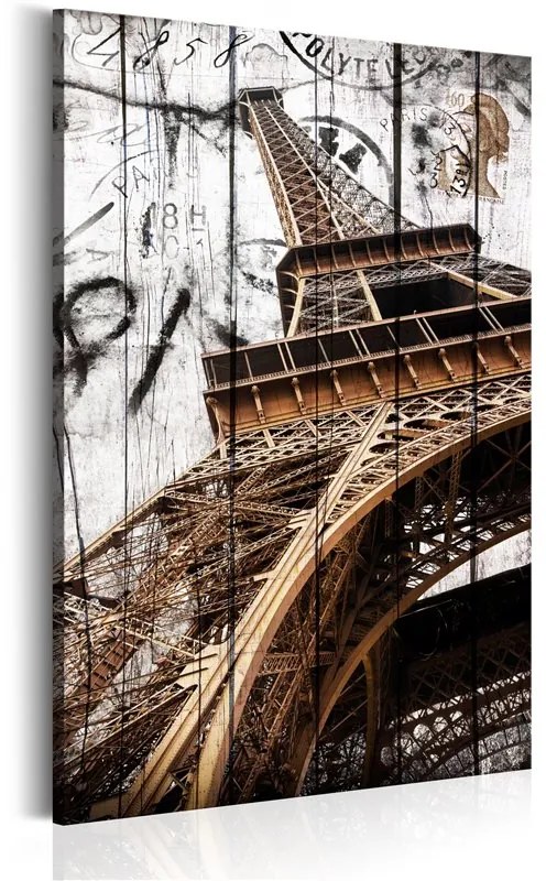 Quadro Greetings from Paris  Colore Crema, Dimensioni e Misure 40x60