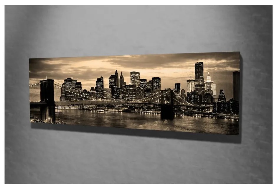 Pittura su tela New York, 80 x 30 cm - Wallity