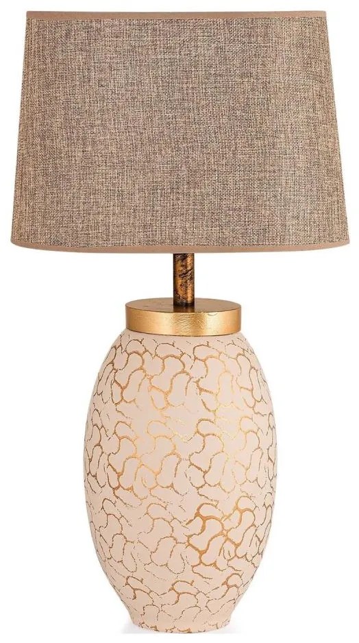 Lampada da tavolo 1xE27/40W/230V beige/oro