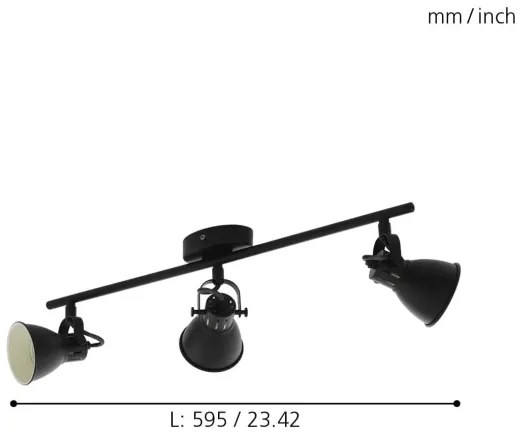 Eglo 98399 - Luce Spot a LED SERAS 3xGU10/3,3W/230V