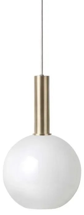 Collect Lampada a Sospensione Opale Sfera Alto Ottone - Ferm Living