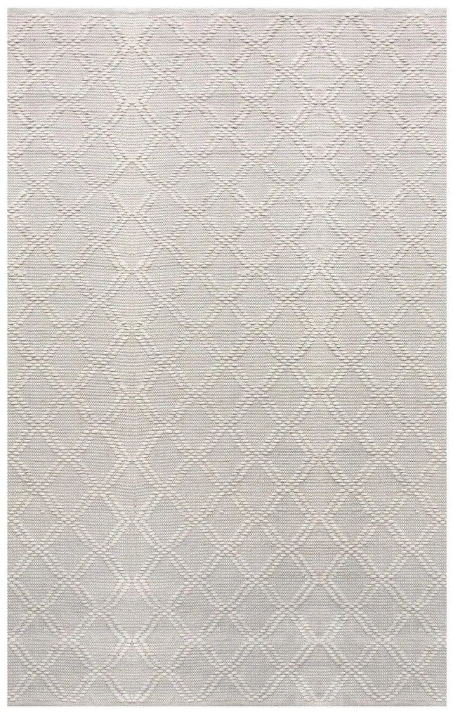 SAUL - tappeto in lana avorio con decoro