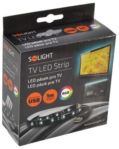 Solight WM504 - KIT 2x Striscia LED RGB per TV con telecomando LED/USB 2x50cm