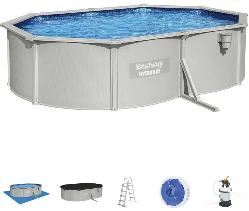 Piscina fuori terra Bestway 56586 Hydrium ovale 500x360x120cm