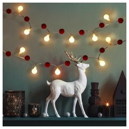 Brilagi - Catena luminosa natalizia a LED 20xLED/2xAA 1,8m bianco caldo