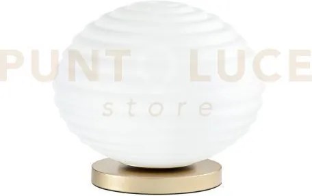 Lumetto ripple oro 1 luce attacco e27 32x32x28cm in vetro soffiato ...