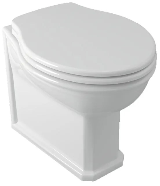 Vaso WC filomuro OLYMPIA CERAMICA impero, sedile escluso P 55 x L 36 x H 42 cm bianco