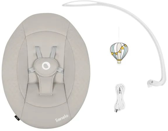 Lionelo - Sdraietta IRIS con melodia, 4xAA, Beige Sabbia