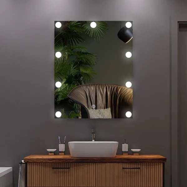 Specchio LED con illuminazione 9xLED/1W/230V 3000/4000/6000K 50x40 cm IP44