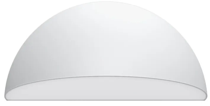 Applique Curva Monodirezionale con base E27, IP54 Bianca - Serie BRINA Base E27