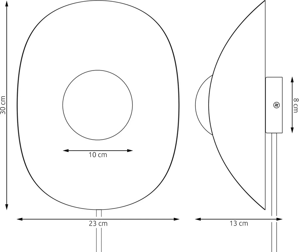 Applique da Parete FIERO XL WL1 G9 con Presa Elettrica e Interruttore