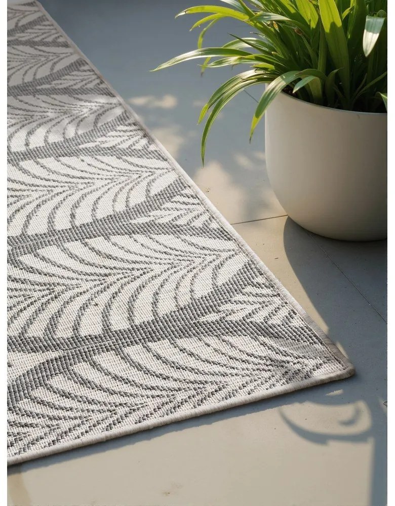 Tappeto da interno/esterno grigio/avorio 160x230 cm Duet Liora – NORTHRUGS