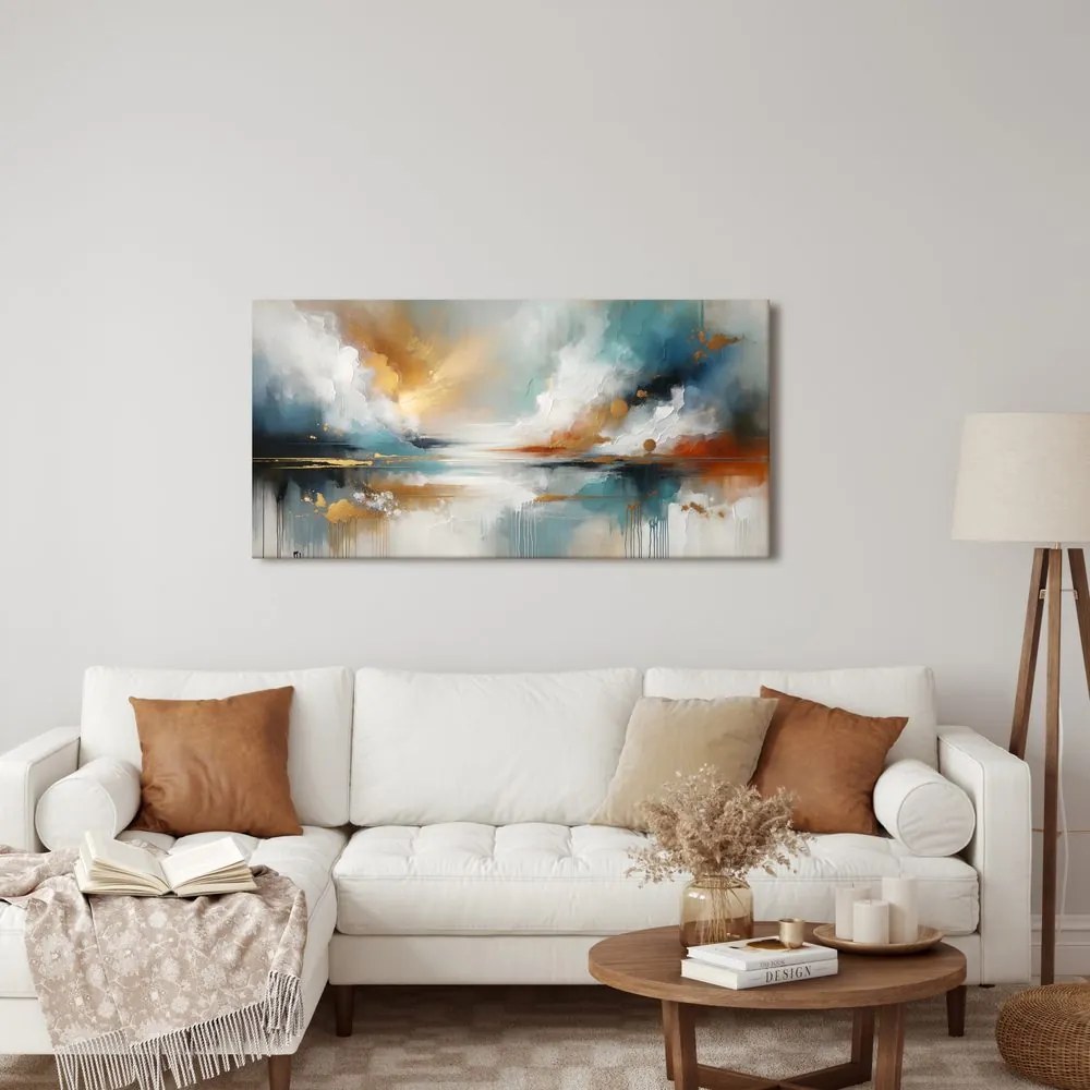 Quadro su tela – Astrazione moderna con natura