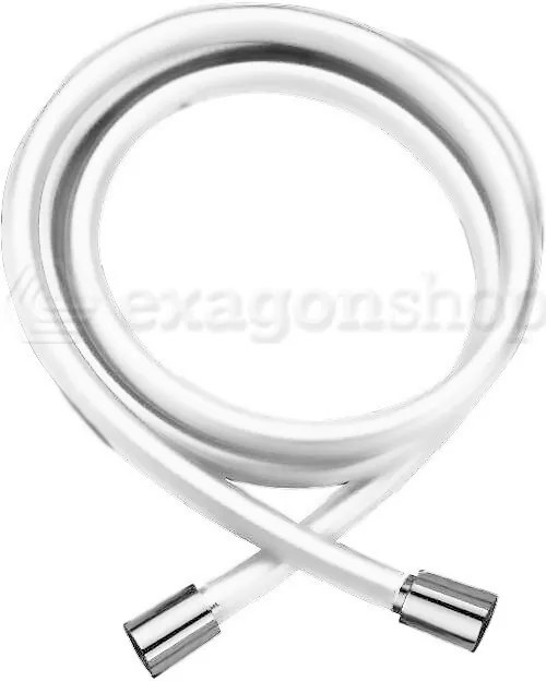 Paffoni zflo079 flessibile per idroscopino 120 cm in pvc Bianco Opaco