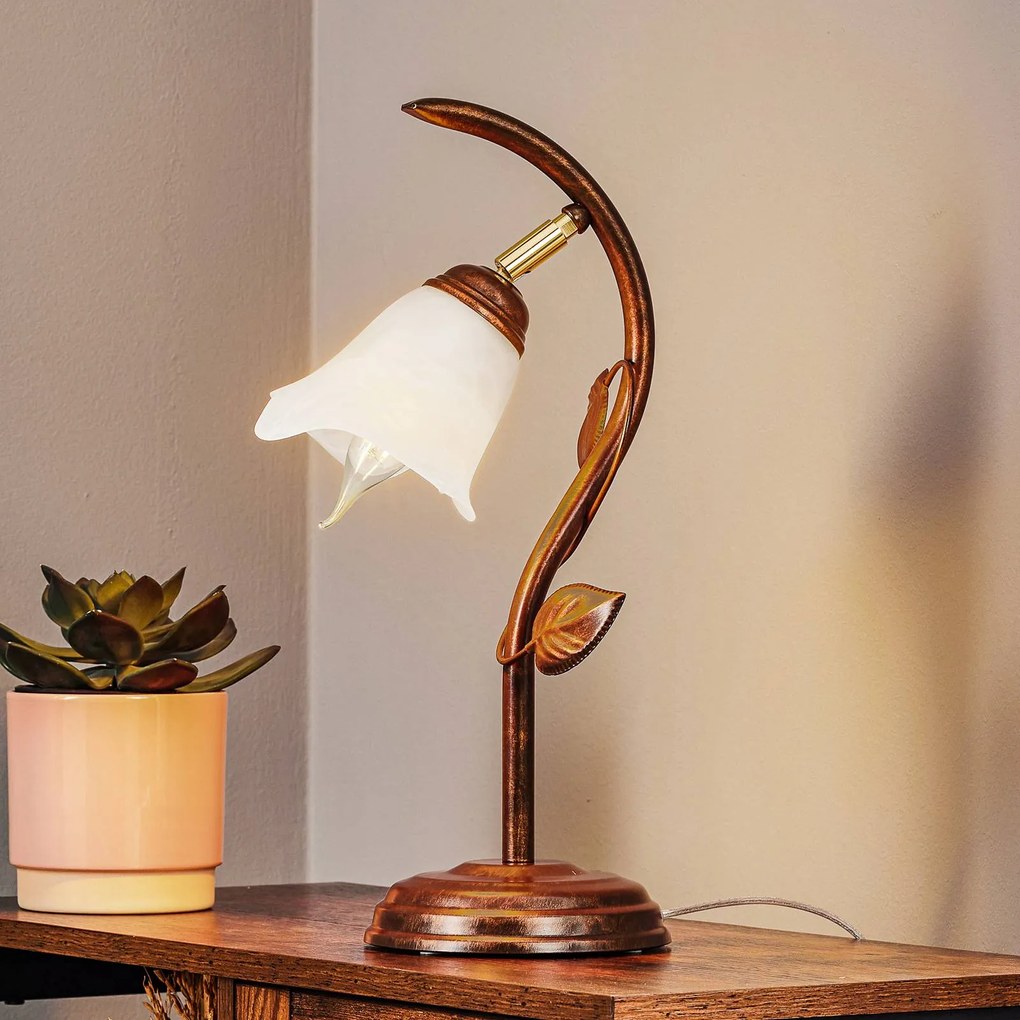 Lamkur Lampada da tavolo Siena, design fiorentino, altezza 40 cm