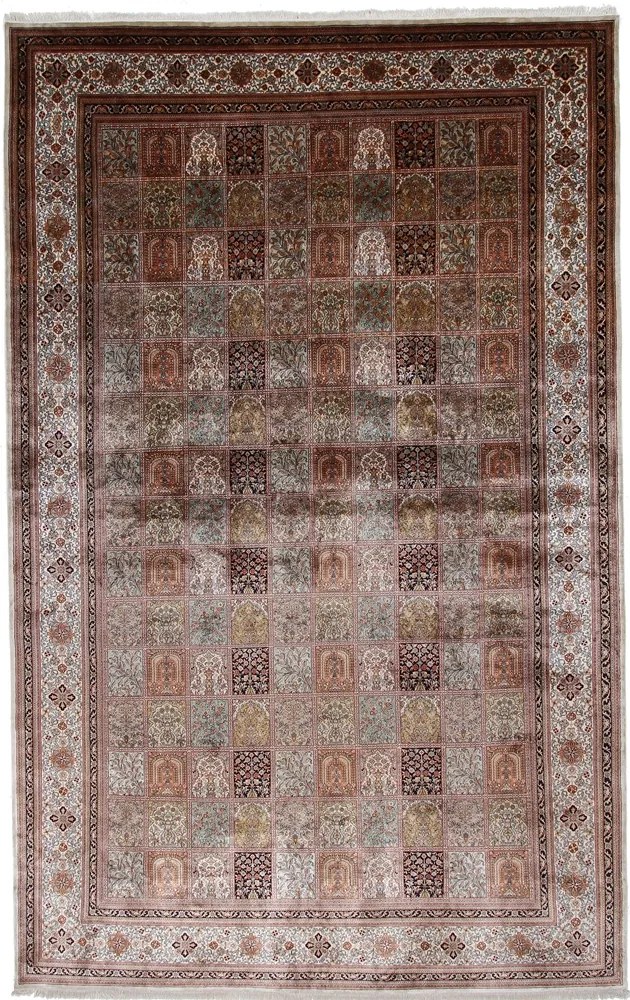 Cashmere Silk Tappeto orientale 310x490 Beige (Indian) Annodato A Mano