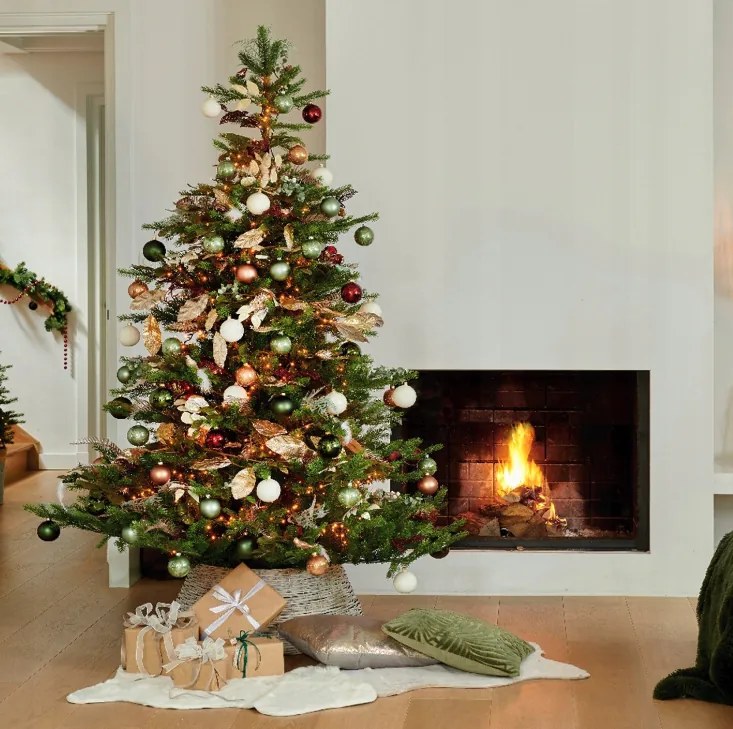 Albero di Natale di lusso con supporto 220 cm