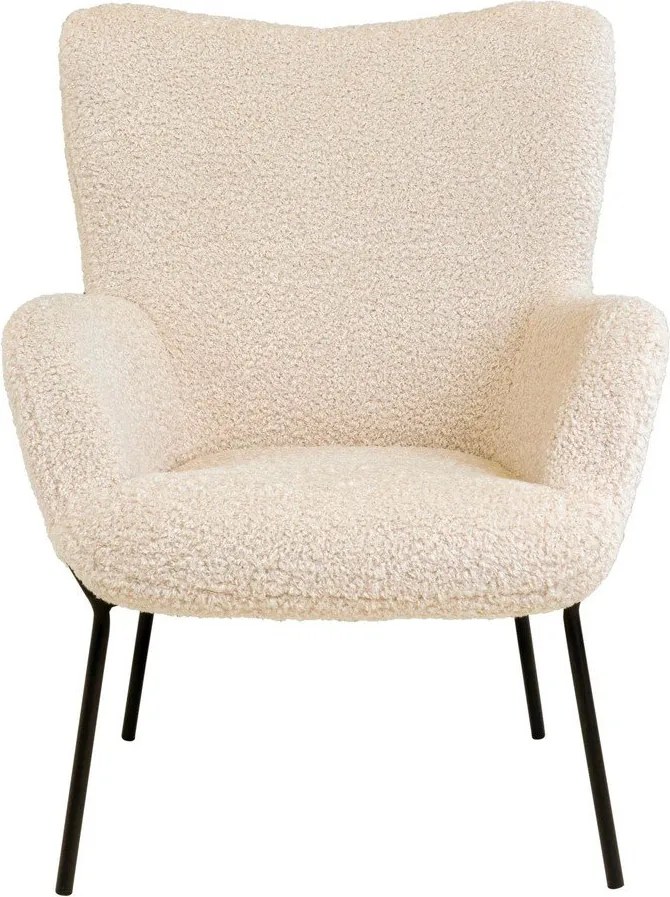 Poltrona color crema con rivestimento in pelliccia sintetica Glasgow – Bonami Essentials