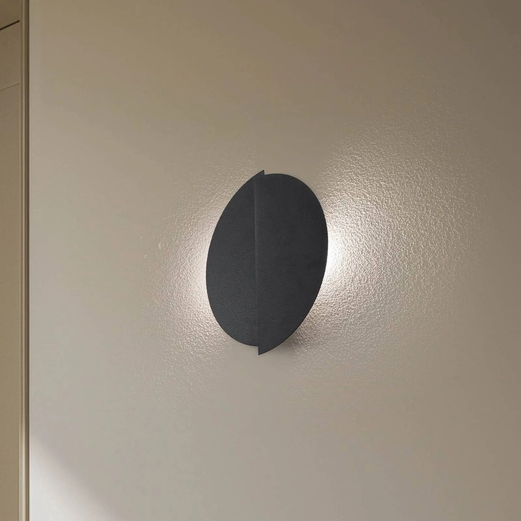 EMIBIG LIGHTING Applique forma 9, 28 cm x 32 cm, nero