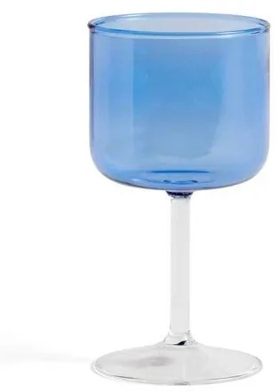 Tint Wine Glass Set of 2 Blue/Clear - HAY