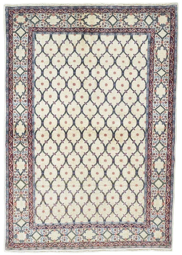 Hamedan Tappeto persiano 200 x 140 Beige (Iran) Annodato A Mano