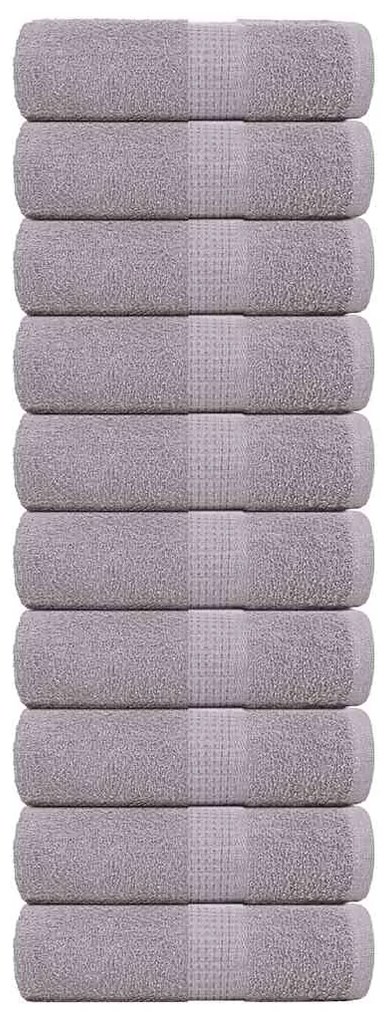 Asciugamani Per Sapone 10 Pz Grigio 30x30cm 360g/m² 100% Cotone /