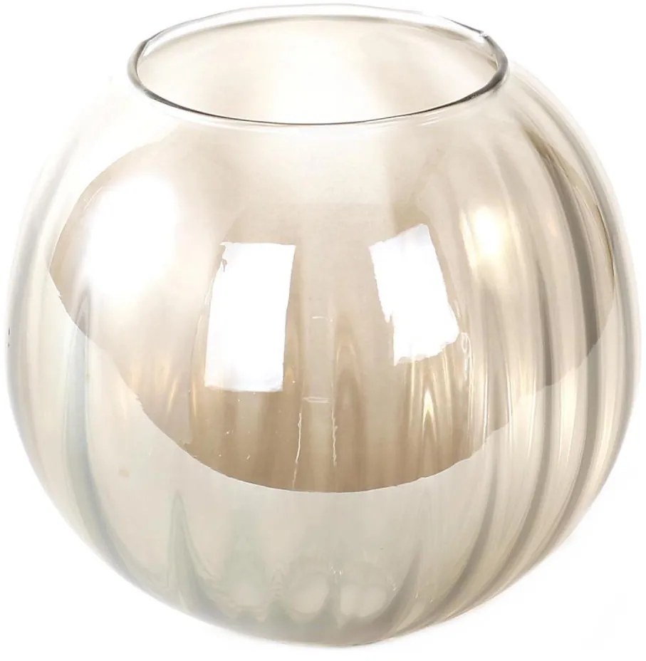 Vetro di ricambio per lampadario OTTICO E27, diametro 18 cm, marrone fumé