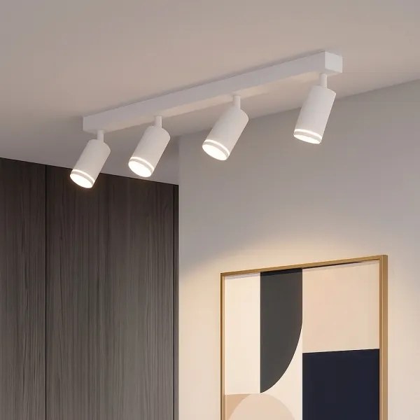 Faretto PIPE 4xGU10/10W/230V bianco