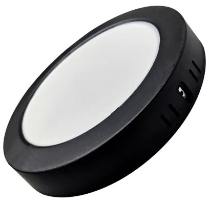 Plafoniera LED ROUND LED/18W/230V 4000K diametro 21,7 cm nero