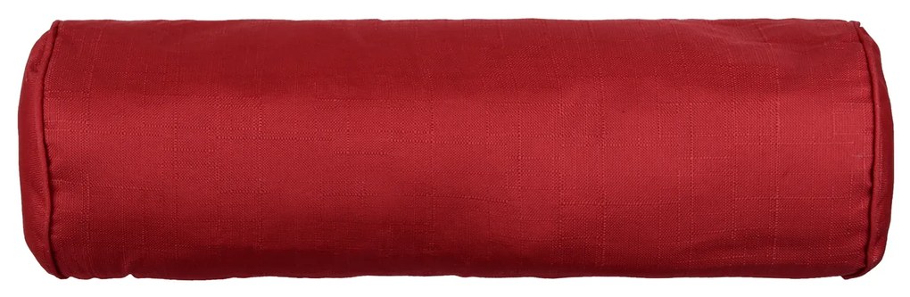 Cuscino poggiatesta a rullo rosso 18x50 cm idrorepellente