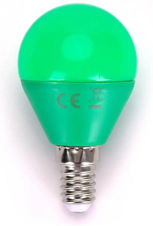 Lampadina LED G45 E14/4W/230V verde - Aigostar