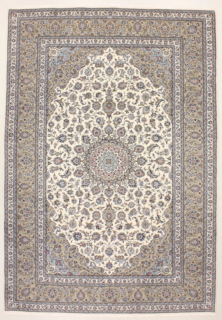 Kashan Tappeto 360 x 250 (Iran) Annodato A Mano