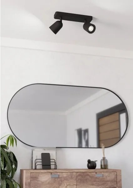 Eglo 901953 - Faretto CAMALDOLI 2xGU10/10W/230V nero