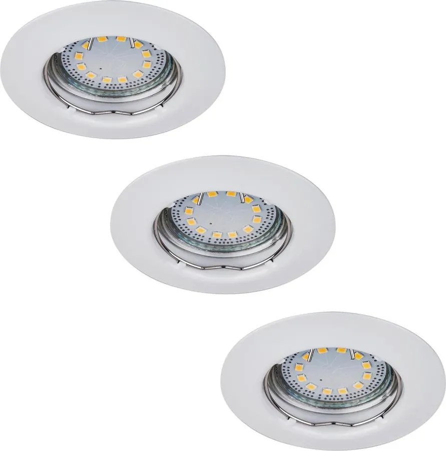 Rabalux 1046 - SET 3x LED Faretto da incasso LITE 3xGU10-LED/3W/230V