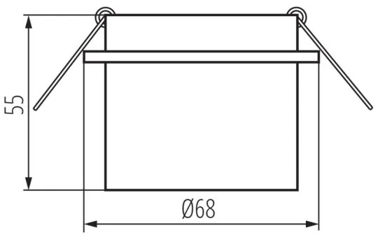 Kanlux 27322 - Lampada da incasso SPAG GU10/35W nero/oro